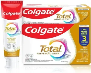 Creme Dental Colgate Total Antitártaro 90g Kit 3 Unidades