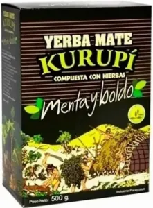 Erva Para Tereré Sabor Menta Y Boldo 500 Gramas - Kurupí