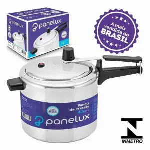 Panela De Pressão 4,5litros Panelux Linha Classic Alto Brilho A Mais Vendida Do Brasil | Shopee Brasil
