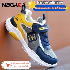 Tênis/Sapato Infantil Masculino De Malha Respirável Antiderrapante Casual Para Corrida | Shopee