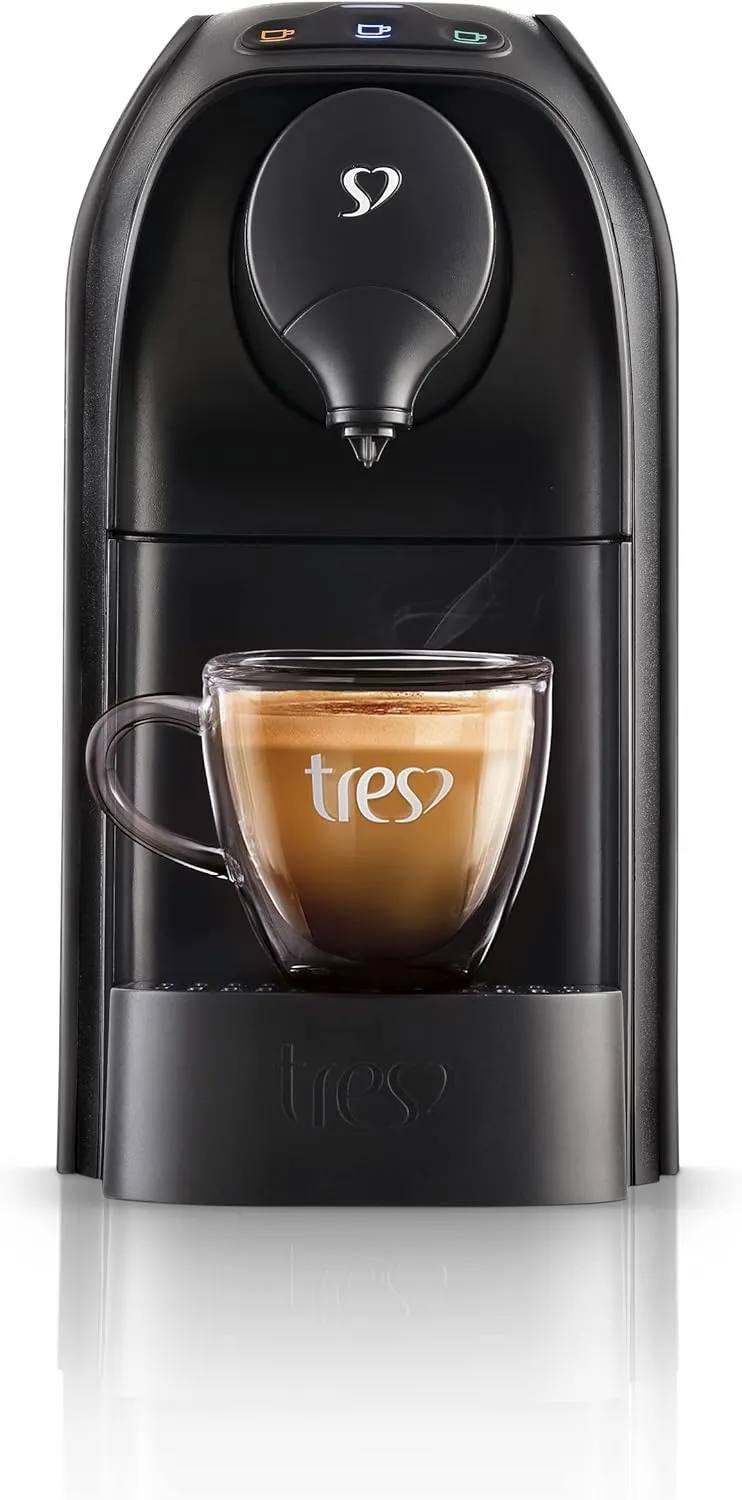 3 Corações TRES Cafeteira Espresso e Multibebida Passione Preta - 127V