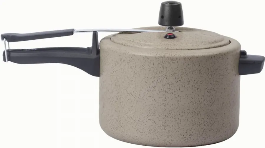 Brinox - Panela de Pressão Antiaderente Ceramic Life 4,5L Vapt - Vanilla