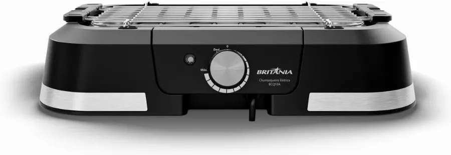 Churrasqueira Elétrica Britânia 1500W Menos Fumaça BCQ10A 220V