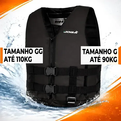 Colete Salva-Vidas Flutuador Jogá Wave para Pesca, Caiaque e Piscina 90 a 110 kg