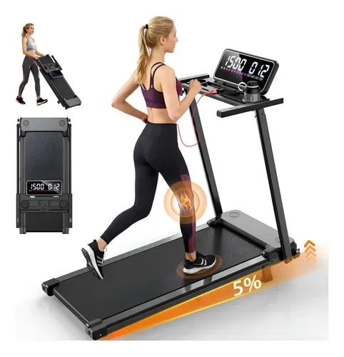 Esteira Elétrica Dobrável 12km/h com Inclinação, Painel LED e Motor 2,5HP Bivolt