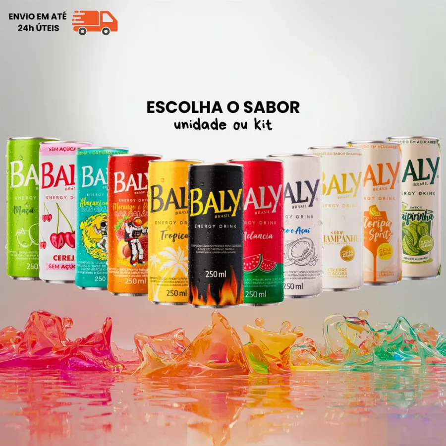 Kit Energético Baly 250ml – Original | Escolha o Sabor | Shopee Brasil
