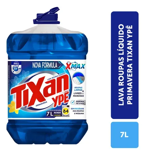 Lava Roupas Líquido Tixan Ypê Primavera 7 Litros