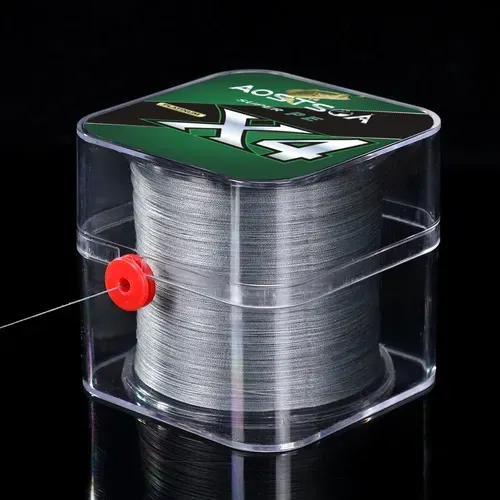 Linha Multifilamento X4 500m PE 4 Fios Super Forte 11kg Cinza
