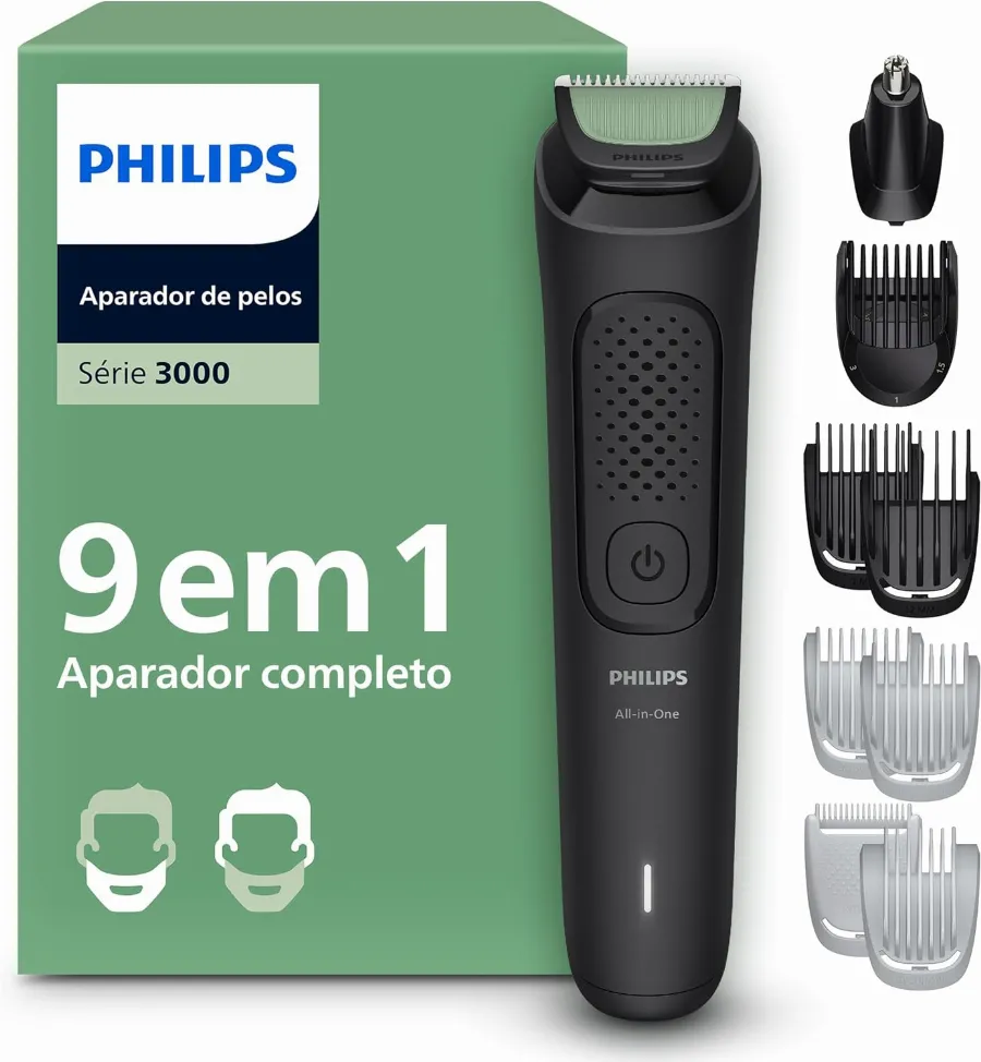 PHILIPS Multigroom Aparador de Pelos 9 em 1, Bivolt - MG3927/15