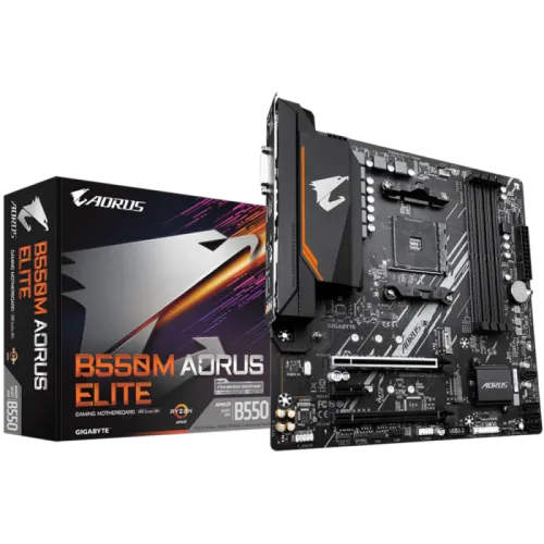 Placa Mãe Gigabyte B550M AORUS Elite AMD AM4 mATX DDR4