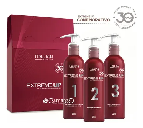Reconstrução Itallian Hairtech EXTREME UP restauração, reconstrução de 300ml 860g