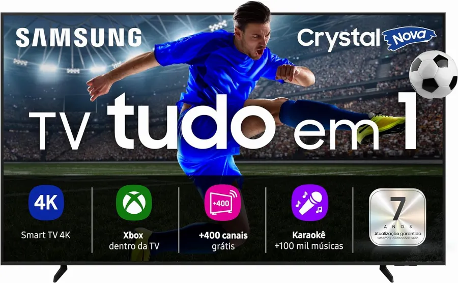 Samsung Smart TV 50" Crystal UHD 4K U8100F 2025
