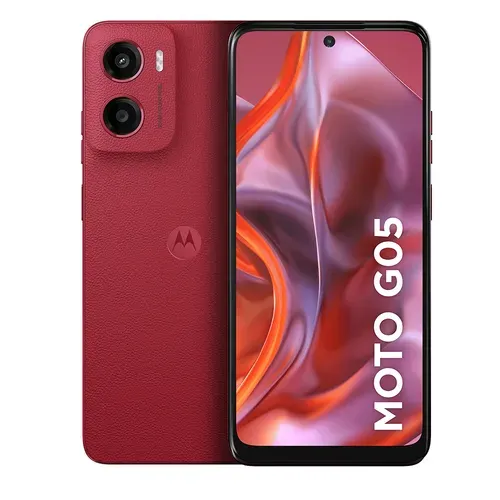 Smartphone Motorola Moto G05 256gb 4gb Ram Camera 50mp Vermelho
