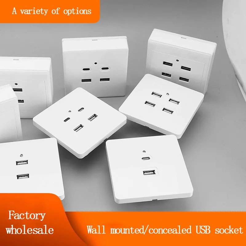 Soquete usb montado em superfície 86 tipo 20w tipo-c tomada de carregamento rápido fábrica atacado 220v a 5v 2/3/4/6 furos soquete escondido - AliExpress 13