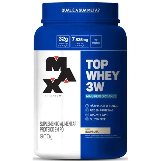 Top Whey 3w 900g Max Titanium